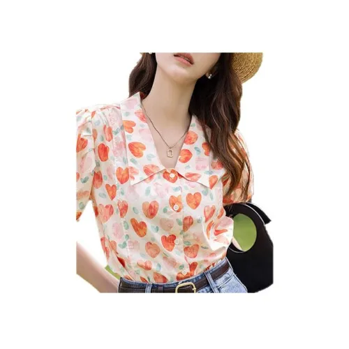 MISHOW Апельсиновые Женские Футболки