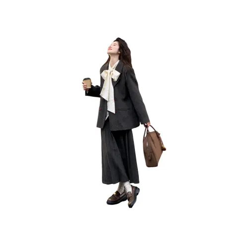 PARKYEON Куртка + Рубашка + Юбка Женские Комплекты с Юбкой