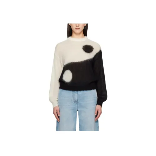 MOSCHINO Черный/Белый Женские Свитеры