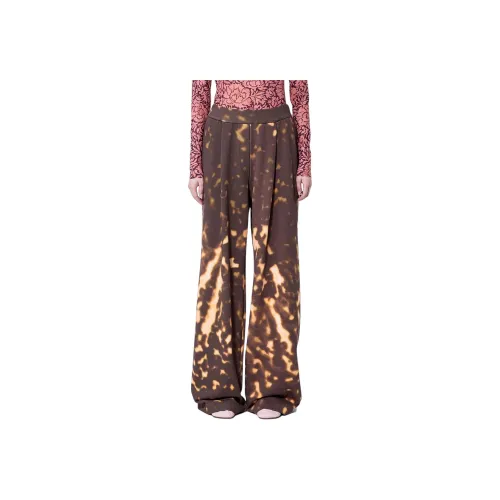 DRIES VAN NOTEN Умбра Женские Повседневные Брюки