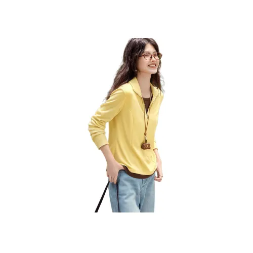 XWI Грушево-желтый и Кофе Женские T-рубашки