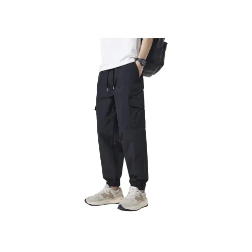 FAIRWHALE Черные Унисекс Карго Брюки