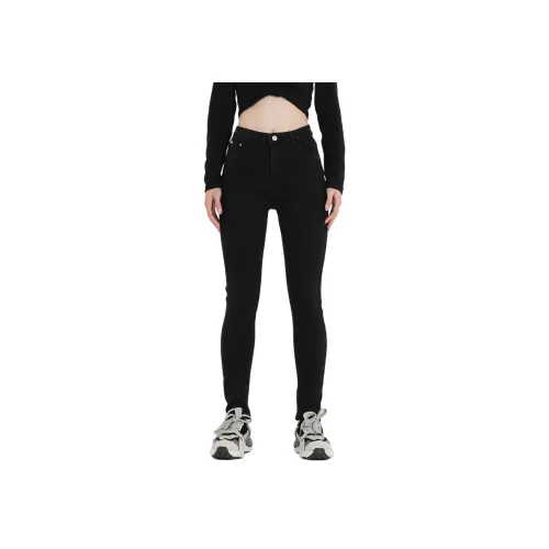 MOPB Джинсы Зимний Женские Черный