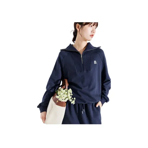 ZIMO Темно-синий Женские Свитшоты