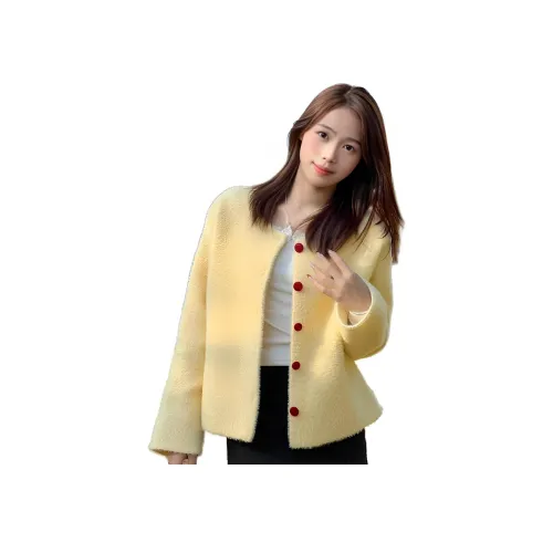 WICK BUEN Желтый Женская Трикотажная