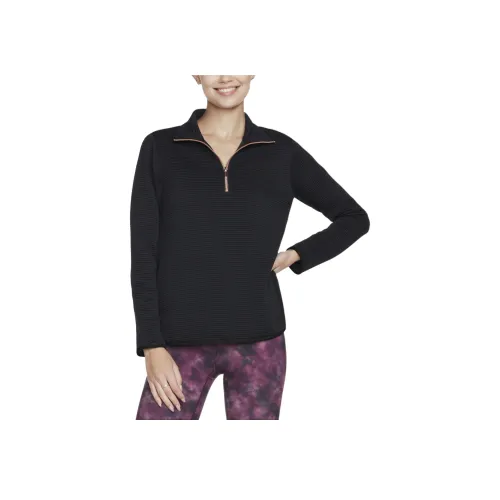 Skechers Soft Knit Оттоманка Трикотаж Женские Черный