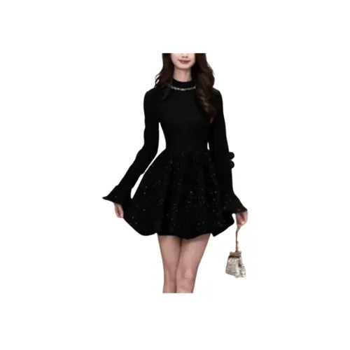 AURORA MUSE Длинное платье с длинными рукавами женское