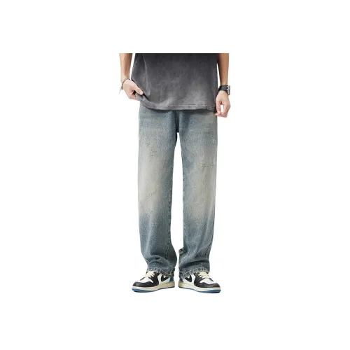 & V & Светло-синие Мужские Джинсы