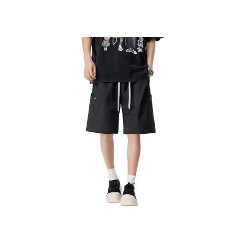 Evil Lions Черные Унисекс Шорты Карго