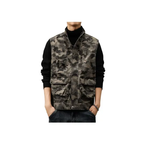 VUAS Весна и Лето Майка Унисекс Хаки