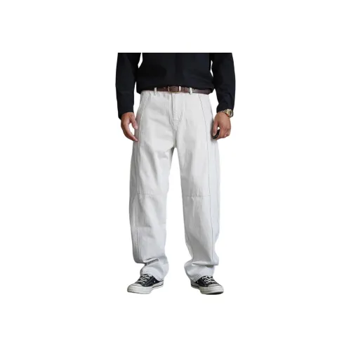 ZHANDASHUAI Белый Унисекс Джинсы