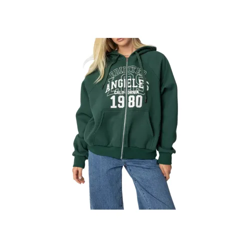 Edikted 1980 OVERSIZED ZIP UP Hoodie Sweatshirt Женские