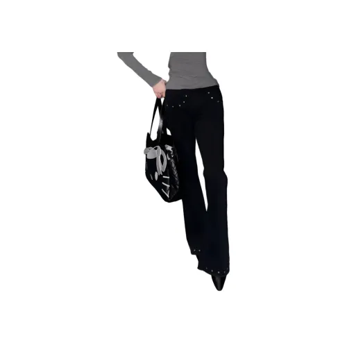 YGHOME OFFICIAL Черные Унисекс Джинсы