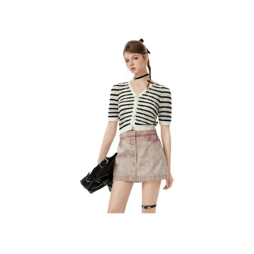 JORYAweekend Трикотаж Женский Черный Белый Полосы