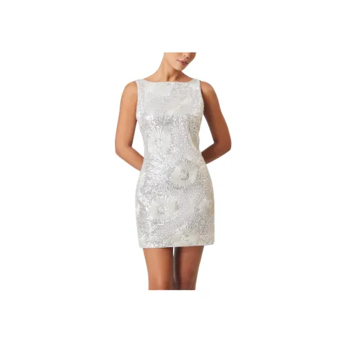 ELLIATTCOLLECTIVE Sequin Мини Прямое Платье Без Рукавов Женское