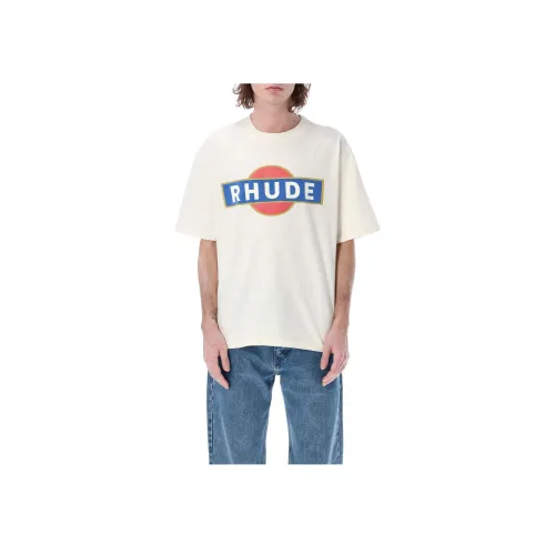 RHUDE Белая Мужская T-Рубашка