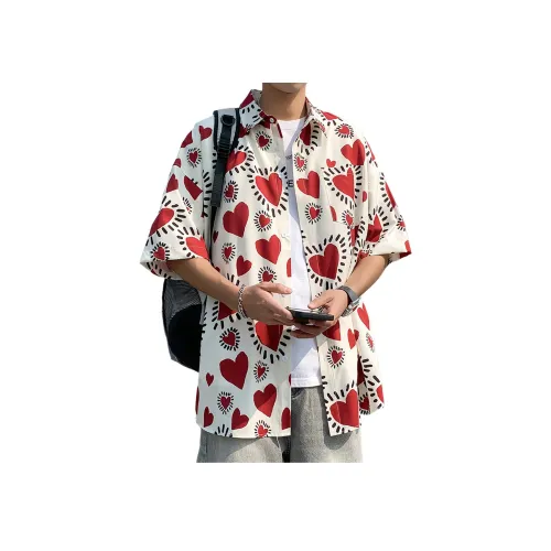 NEVER RULE Бежево-абрикосовый Унисекс Рубашки