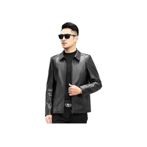 BILISISHANYANG Натуральная кожа куртка унисекс