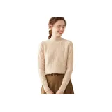 Коричневый козий кашемир, бежевый