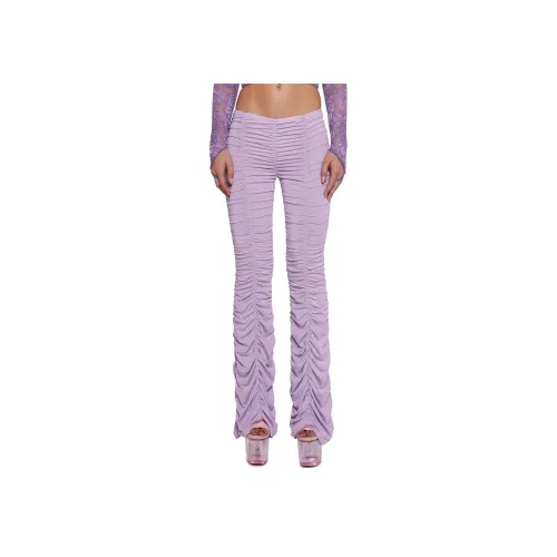 Dolls Kill Sugar Thrillz Lasso Babe FLARE Брюки Повседневные брюки Женские Лаванда Лаванда