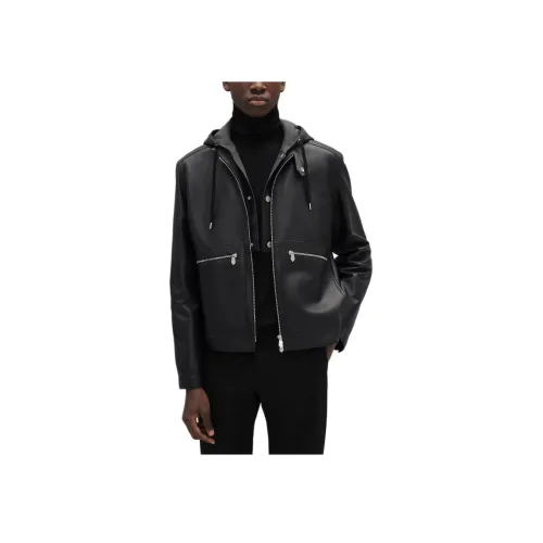 HERMES FW25 Кожа Куртка Мужская