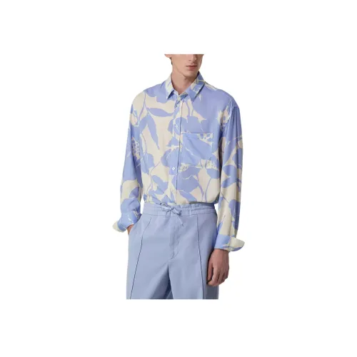 Canali Бежевые Мужские Рубашки