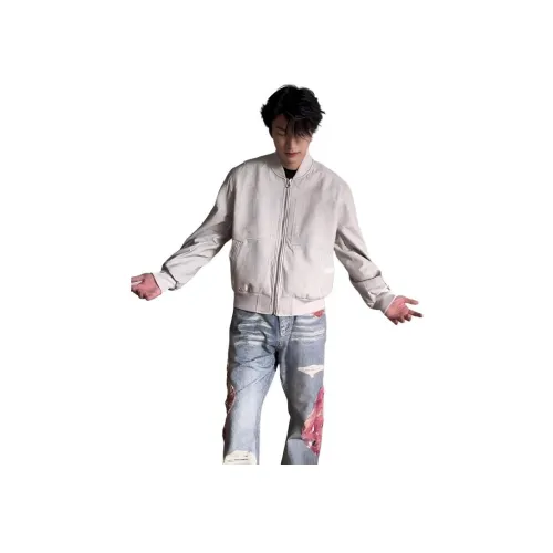 MORii Светло-серый унисекс куртки