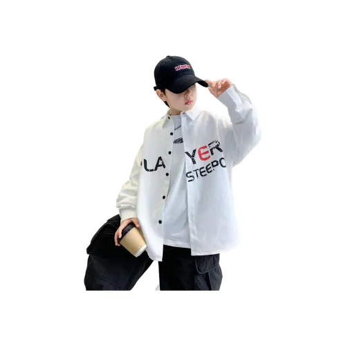 TAOTIANMAO Мальчики Модный и Крутой Средняя Школа Повседневная Рубашка