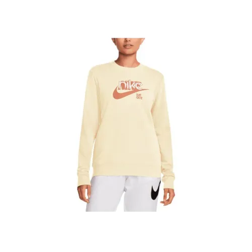 NIKE Желтые Женские Свитшоты