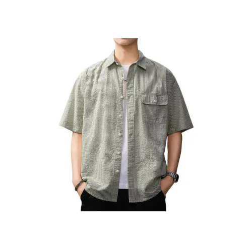 GUISE Лето Рубашка Свободный крой Унисекс