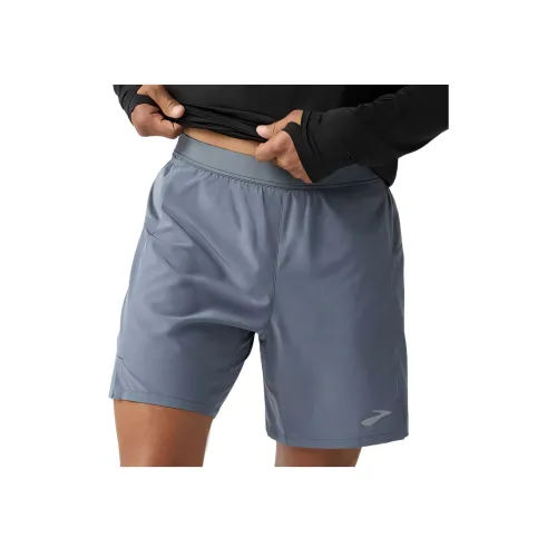 Шорты Brooks серого цвета, мужские, повседневные