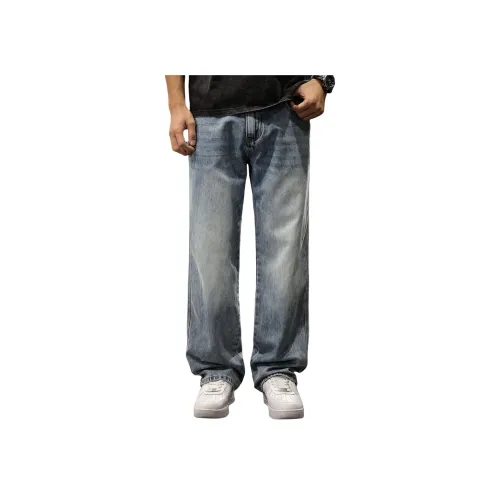 LUJIEBANG Синий Мужской Джинсы