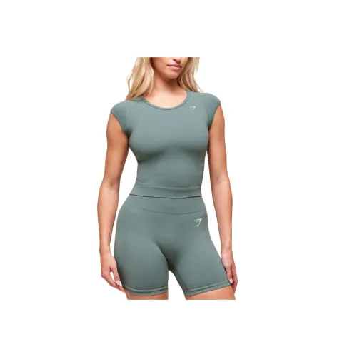 GYMSHARK Celeste Синий/Фотиния Серый Женская Спортивная Одежда
