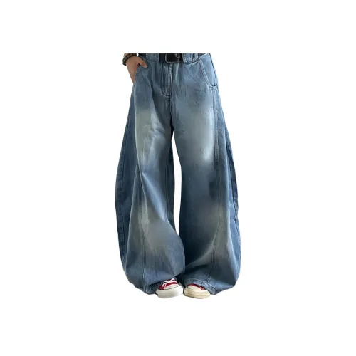 MORii Blue Unisex Jeans MORii Синий Унисекс Джинсы