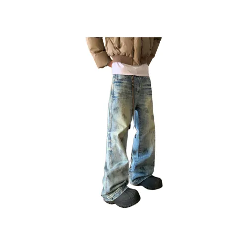 PISYPOX Blue Unisex Jeans PISYPOX Синий Унисекс Джинсы