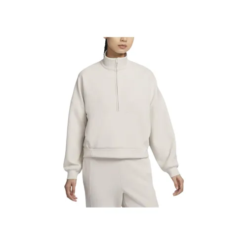 NIKE Dri Fit Свет Земляной коричневый/Светло-железно-серый 104 Женские Свитшоты