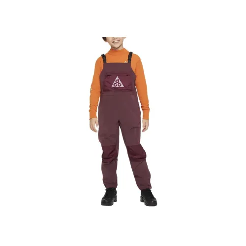 nike ACG Штормовой Форма Puddle Брюки Комбинезоны Ночной Красный Умбра Детский