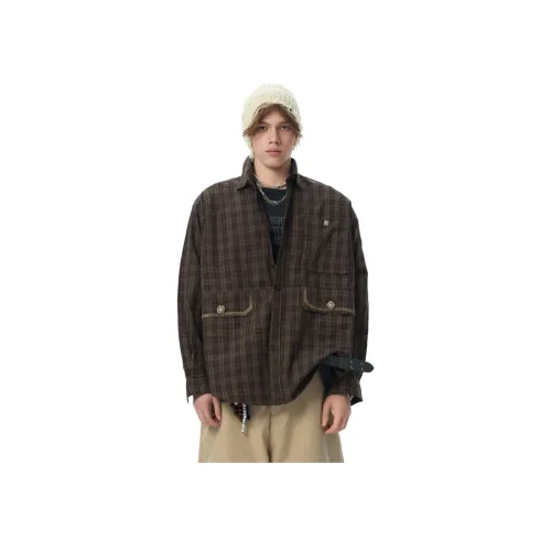 JHYQ Кофейный Унисекс Рубашки