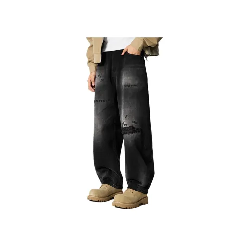 GTRG Черные Унисекс Джинсы