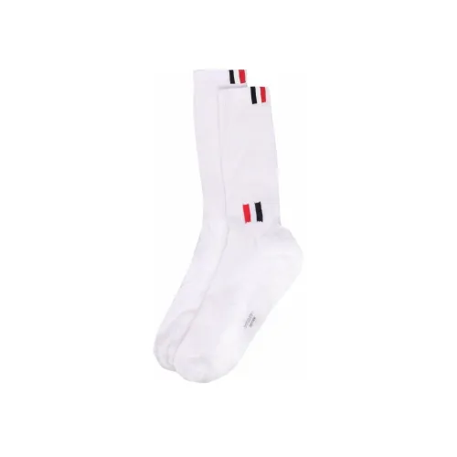 THOM BROWNE 1 шт Белые Женские Носки MID до икры