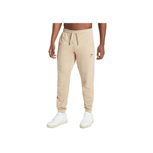 GYMSHARK ESSENTIAL OVERSIZED Joggers Вязаные тренировочные брюки Мужской жареный коричневый