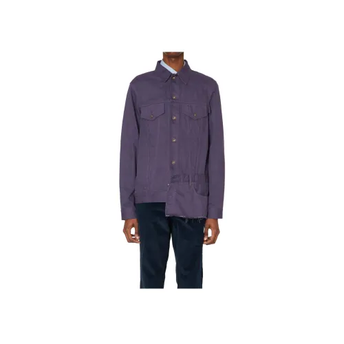 Колор Denim Куртка Мужская Фиолетовая