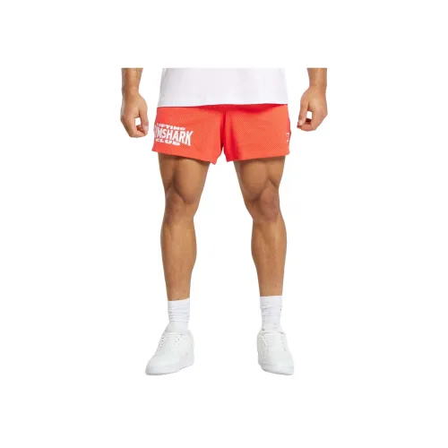GYMSHARK Orange Мужские Повседневные Шорты