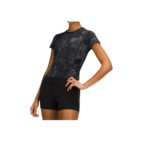 lululemon Nulu™All It Takes T Рубашка Женская Краситель Асфальт Серый Графитовый Серый