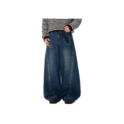 REXSHION Blue Unisex Jeans REXSHION Синий Унисекс Джинсы