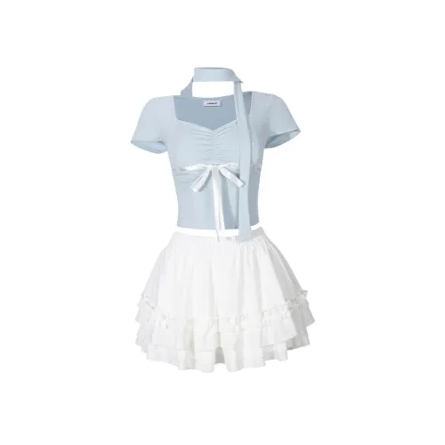 The King and the Nightingale Комплект с юбкой Женские Синий Белый