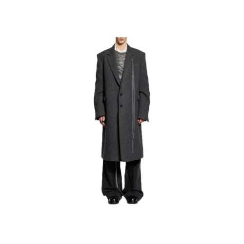 Ann Demeulemeester Пальто Мужское Серое