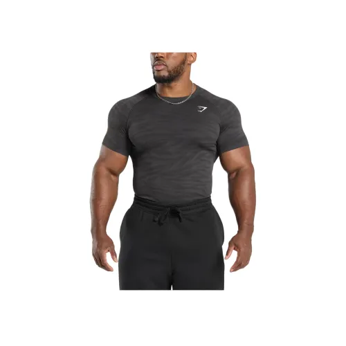 GYMSHARK Агат Серый/Черный Мужская Спортивная Одежда