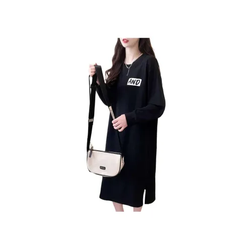 GOSO Длинное платье с длинными рукавами женское