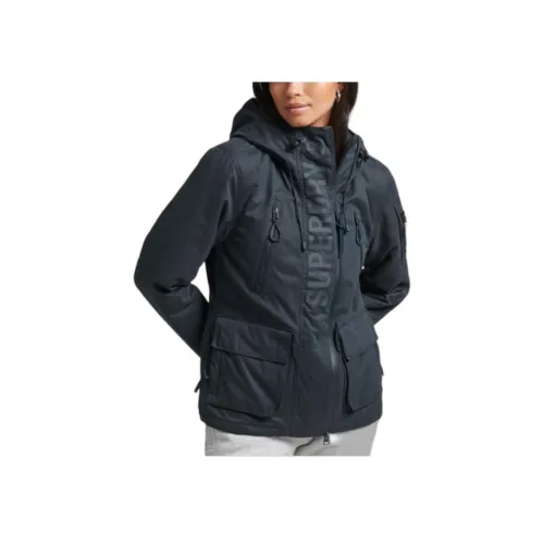 SUPERDRY Куртки Пальто Женские Темно-синий